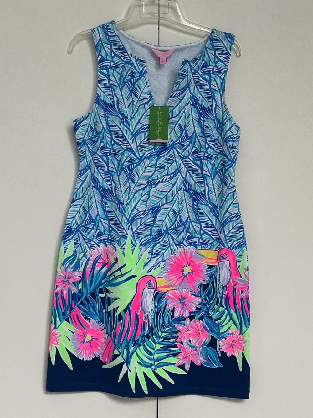 Lilly Pulitzer sz S Harper Shift in Bennet Blue Lets Mango NWT